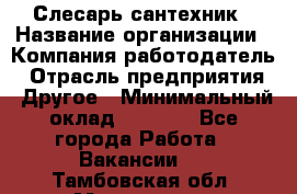 Слесарь-сантехник › Название организации ­ Компания-работодатель › Отрасль предприятия ­ Другое › Минимальный оклад ­ 5 676 - Все города Работа » Вакансии   . Тамбовская обл.,Моршанск г.